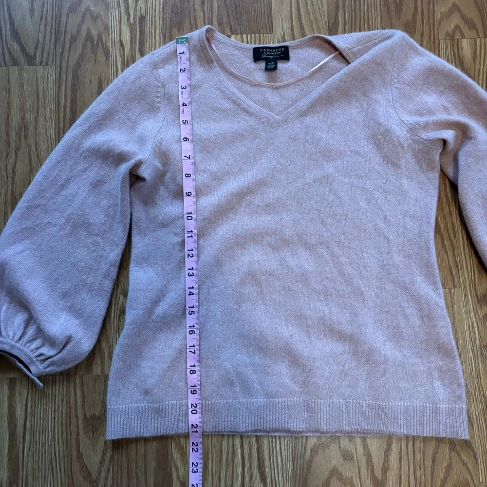 Pink Cashmere Sweater Small Petite Romantic Cottagecore Soft Girl Feminine Clean - Picture 8 of 11